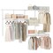 4-8 FT Wall Closet Storage System with Adjustable Shelves and Rods